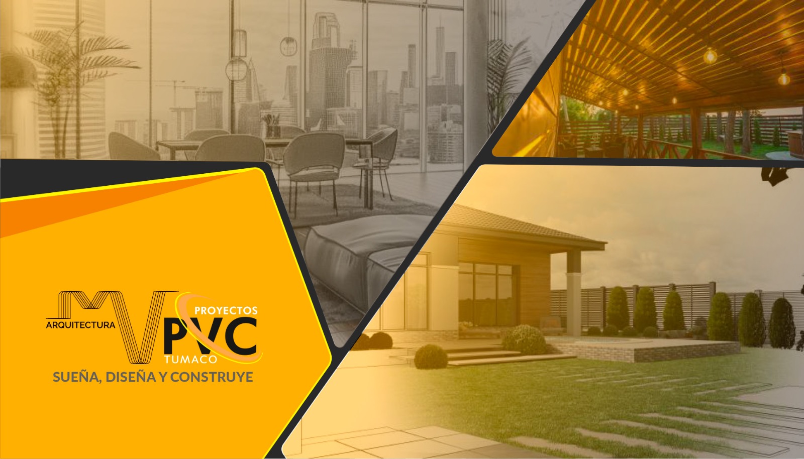 Tarjeta de presentación MV Arquitectura · Proyectos PVC